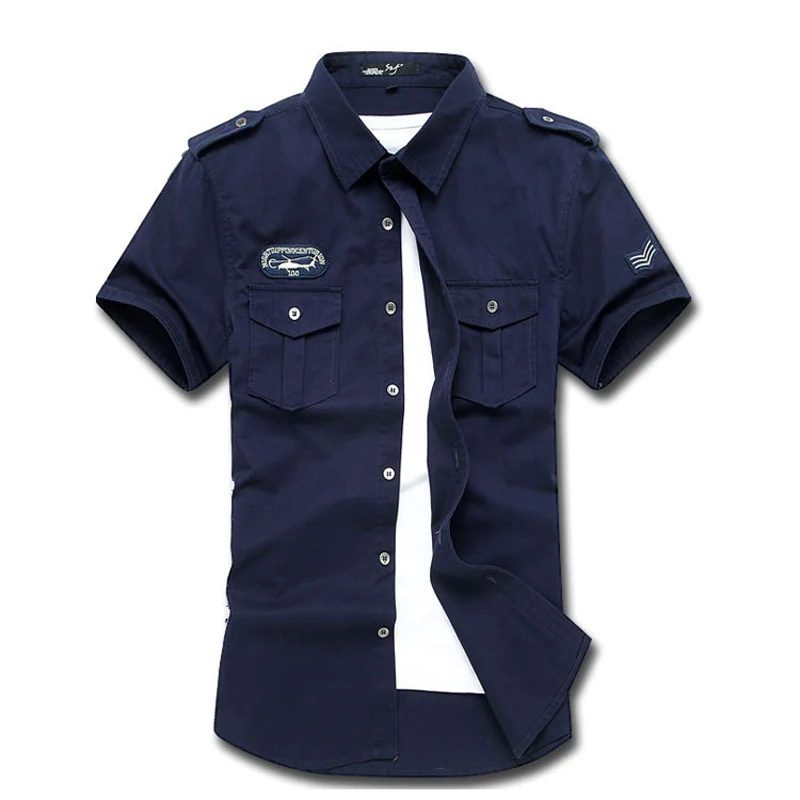 DIMUSI летние мужские карго рубашки мужские повседневные армейские с коротким рукавом хлопковые мужские рубашки в деловом стиле рубашка брендовая одежда 6XL, TA055