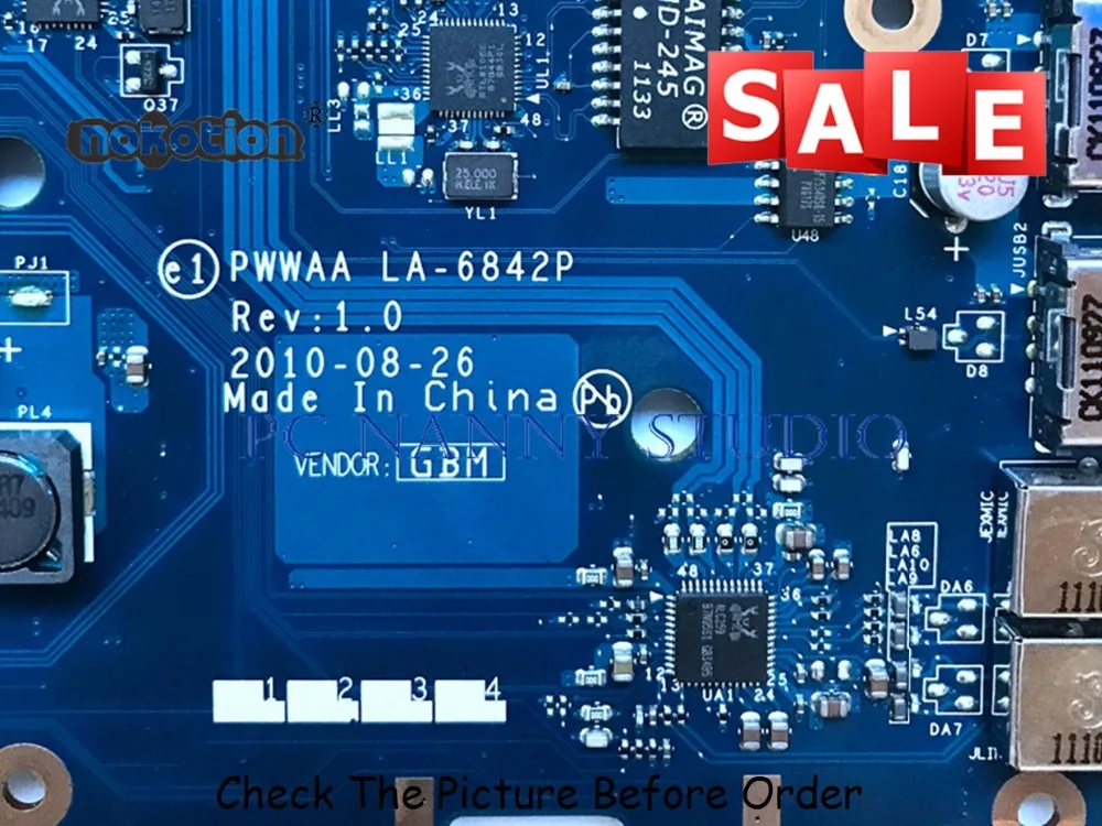 PCNANNY LA 6842P K000111440 для Toshiba Satellite C660 материнская плата ноутбука HM55 DDR3