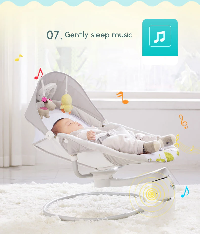 Детское кресло-качалка baby safe электрическая колыбель стул успокаивающий артефакт ребенка спит новорожденный спальный качалка-колыбель