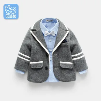 

Dinstry children's clothing boys suit baby autumn and winter clothes children's casual suit jacket college wind baby clothes