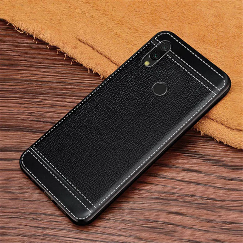 

Redmi 7 Case Xiaomi Redmi 7 Case 6.26 Leather Pattern TPU Soft Phone Case For Xiaomi Redmi 7 Redmi7 Case Flip Adsorption