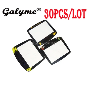 

30pcs/lot Hot Plastic Game Lens Fit GameboyAdvance Limited Cartoon Pattern LCD Screen Protector Protective Film Boy Advance
