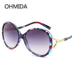 OHMIDA Элитный бренд женские зеркальные солнцезащитные очки линзы очки UV400 коричневый солнцезащитные очки для мужчин большой размер очков