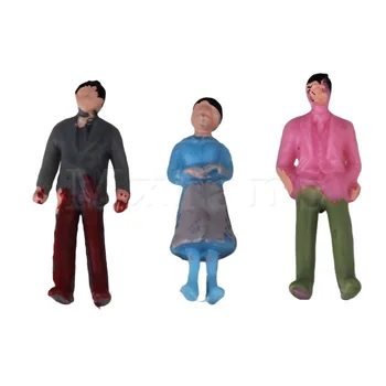 

Mxfans 1:100 Scale OO Gauge Hand Painted Layout Model Train People Figure