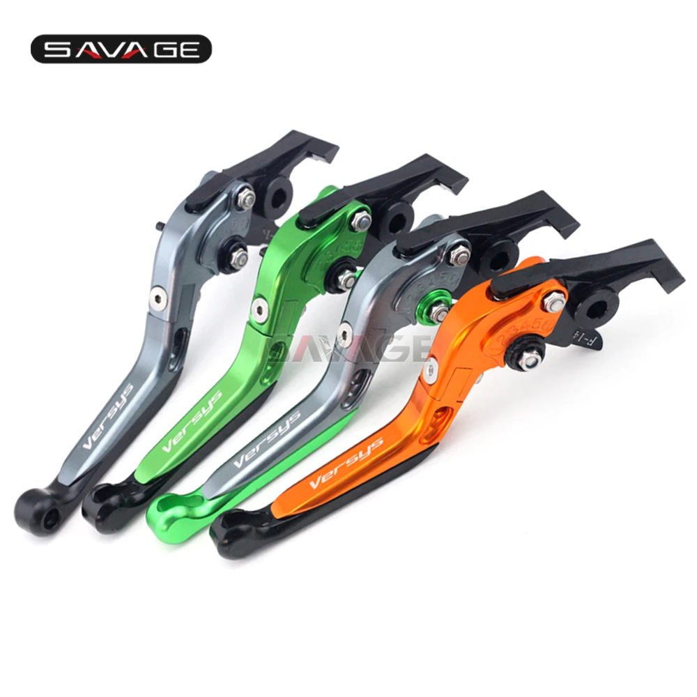 

Folding Extendable Brake Clutch Levers For KAWASAKI KLZ 1000 Versys 2012 2013 2014 Motorcycle Accessories Handlebar Logo Versys
