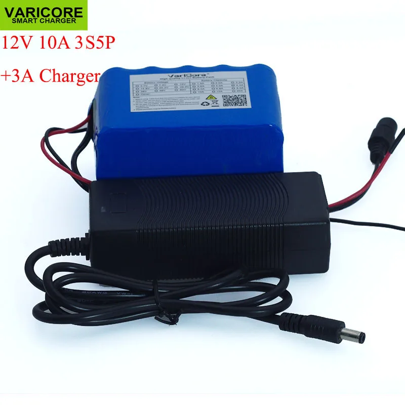 Литиевая аккумуляторная батарея 12 В 10 Ач 18650 10000 мАч|lithium battery charger 12v|12v 10ah10ah 12v |