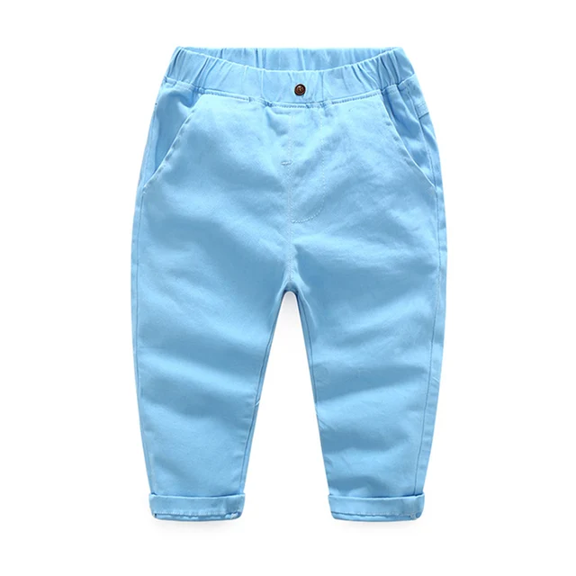 Buy Children boys 2018 new pants solid full cotton