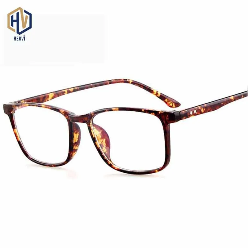 New Men Square Optics Glasses Frame Women Fahion Printing Leopard Spectacles Frames Prescription Eyeglasses | Аксессуары для