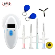 Животный чип rfid ручной считыватель низкочастотный животный микрочип сканер для домашних животных, ISO11784/785 FDX-B/FDX-A/HDX EMID Pet reader