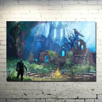

Dark Souls 1 2 3 Art Silk Fabric Poster Print 13x20 24x36 Inch Game Picture for Wall Decor 027
