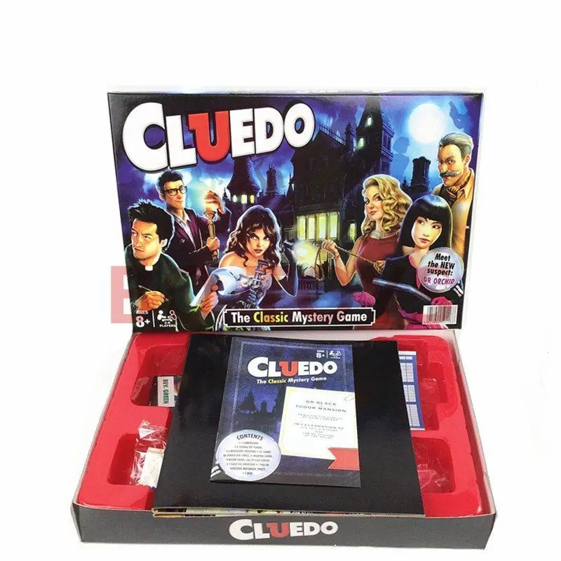 ДЕТЕКТИВНАЯ ИГРА для Cluedo Классическая загадочная смешная настольная игра вечерние дети ДЕТЕКТИВНАЯ логика традиционная игра-головоломка