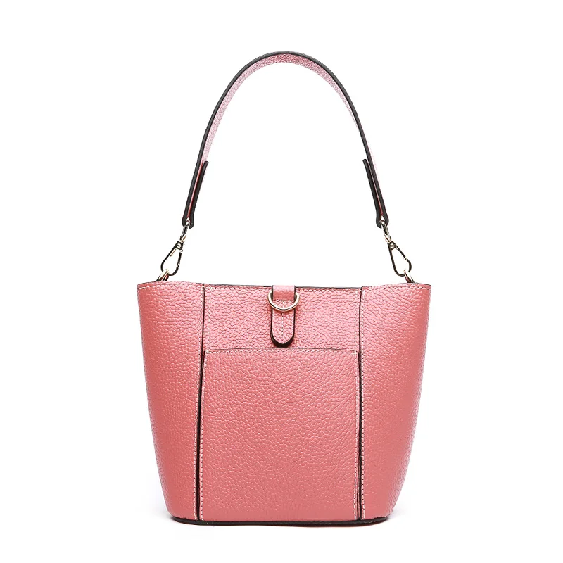 

MANFUNI Hot Sale Fashion Genuine Leather Women Tote Handbag with Vintage Style Cow Leather Messenger Brand New 2018 Shoulder Bag