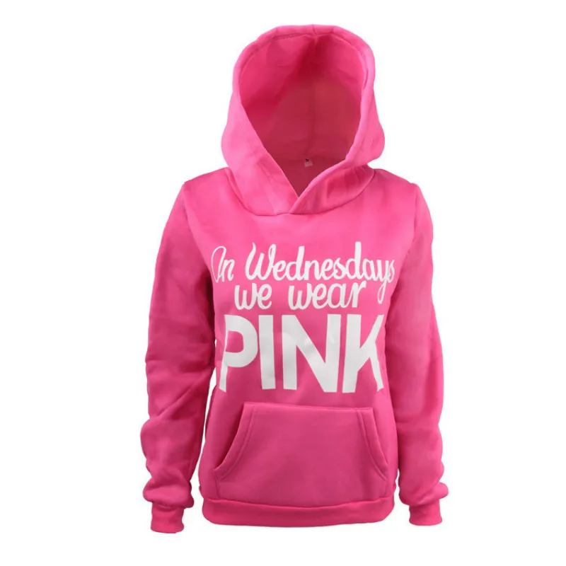 

Casual Pink Hoodies Women Clothes 2018 Hoody Ladies Long Sleeve Top Sweat Femme Hooded Sweatshirt Poleron Mujer Moletom Feminino