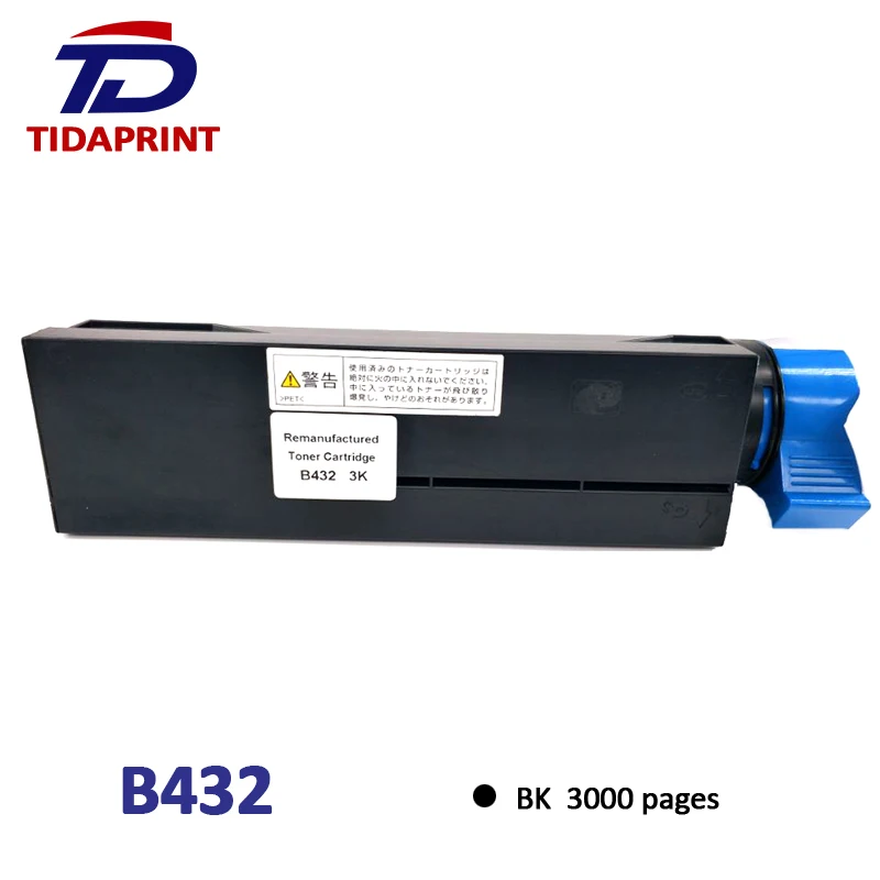

TIDAPRINT Remanufactured Toner cartridge OKI B432 (3K) 45807102 for OKI B412dn/B432dn/B512dn MB472dnw/MB492dn/MB562W