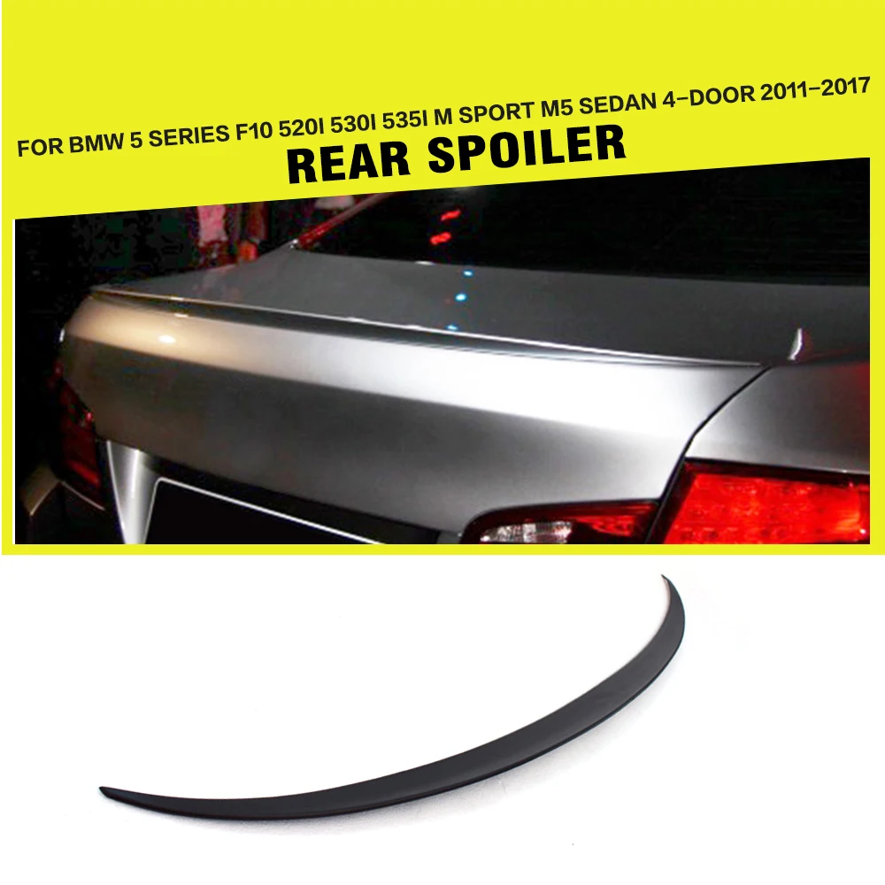 Задний спойлер для багажника ABS Racing BMW 5 Series F10 520i 530i 535i M Sport M5 Sedan 4 двери 2011 2017|spoiler