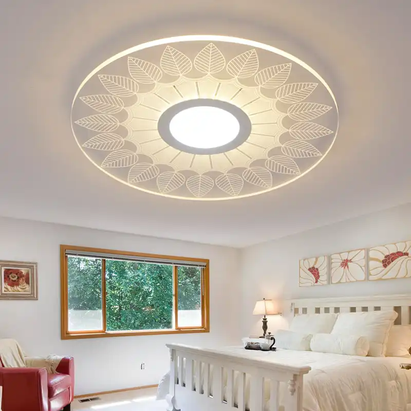 Modern Led Ceiling Lights Acrylic Ultrathin Living Room Ceiling Lights Bedroom Decorative Lampshade Lamparas De Techo