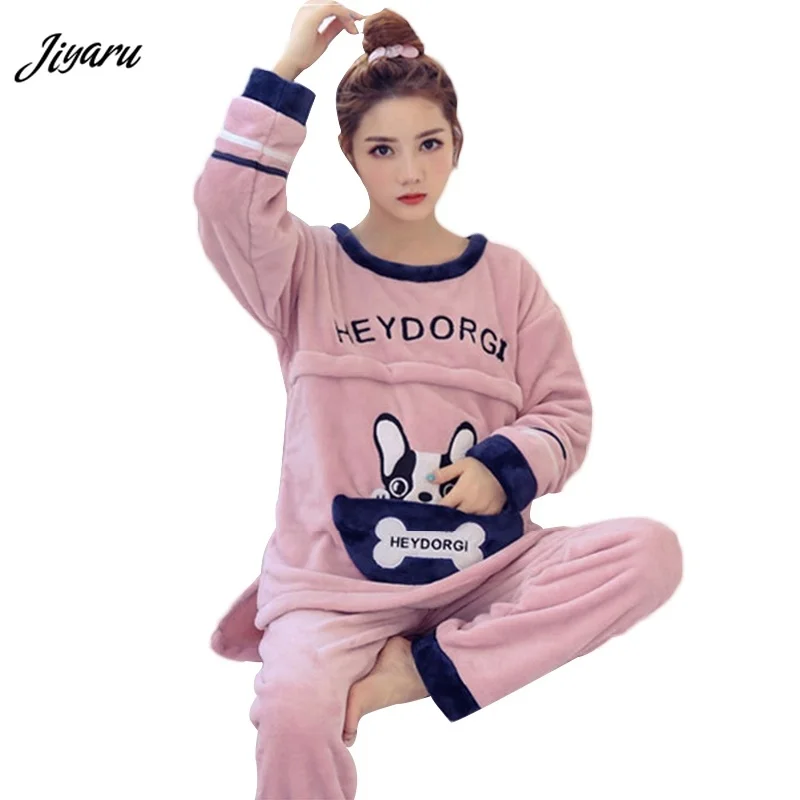 

2pcs/ Set Maternity Loungewear Pregnant Nursing Pajamas Maternity Sleepwear Cartoon Breastfeeding Clothes for Pregnant Women