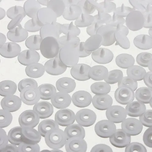 50 pcs T3 KAM SNAPS press studs Scrapbook Sewing buttons white 2