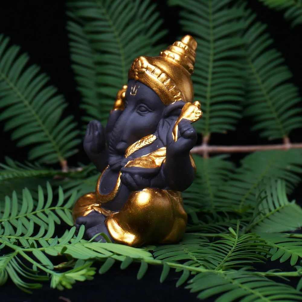 Estatuas de Buda de cerámica púrpura arena elefante Dios figurillas decoración del hogar Ganesha mascota decoración maceta paisaje jardín Estatuas de Buda de cerámica púrpura arena elefante Dios figurillas decoración del hogar Ganesha mascota decoración maceta paisaje jardín