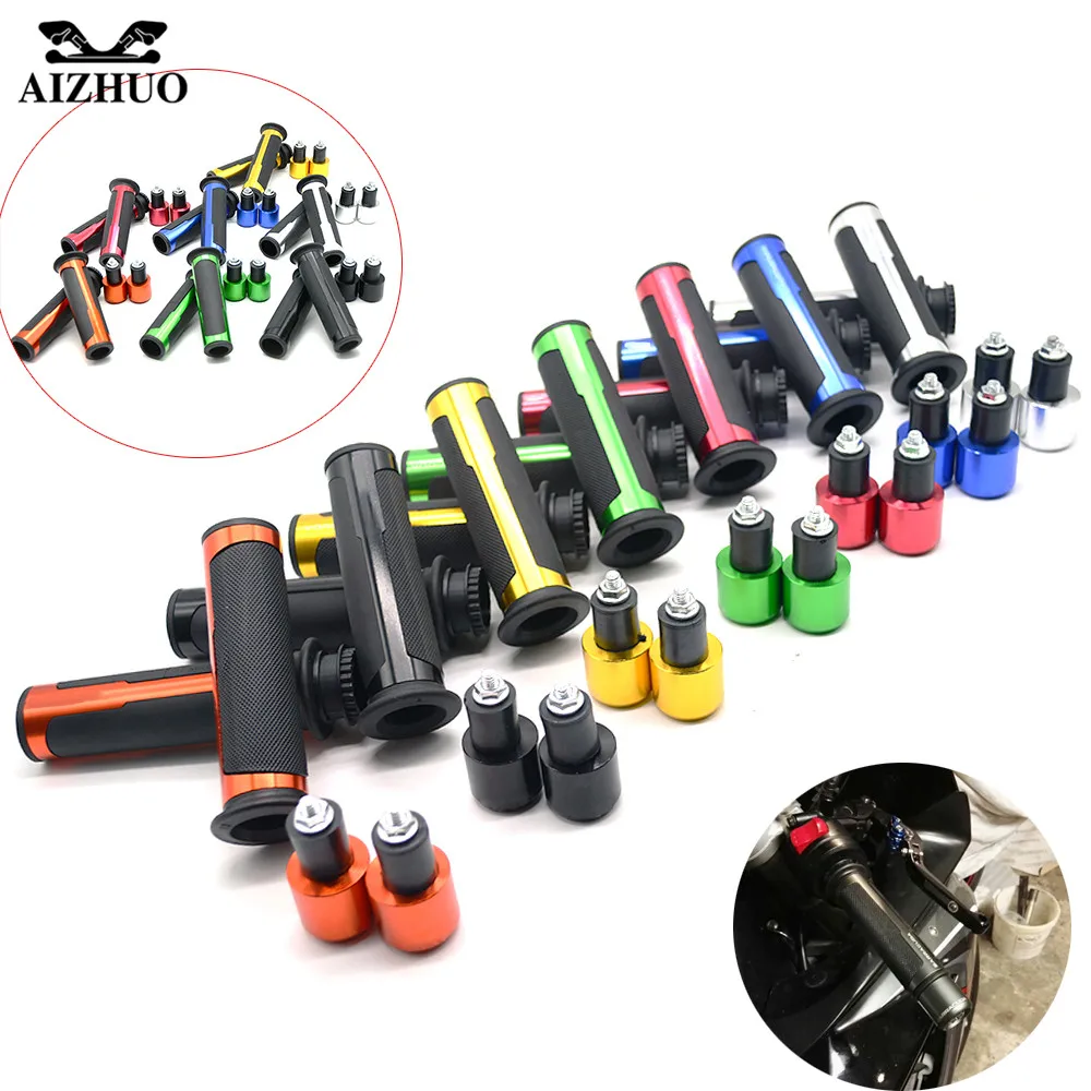CNC Aluminum Street Bike 7/8"22mm Universal Racing Motorcycle Handle Grips Handlebar Grips Ends Moto Hand Bar Grips For ktm bmw