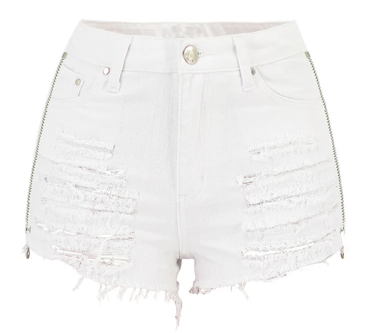 2018 летние джинсовые шорты Feminino Короткие для Для женщин с Высокая Талия Рваные Джинсы женские Джинсовые укороченные брюки Pantalon Femme брюки