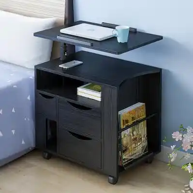 Can Move Up And Down To Rotate Bedside Table Multi Function