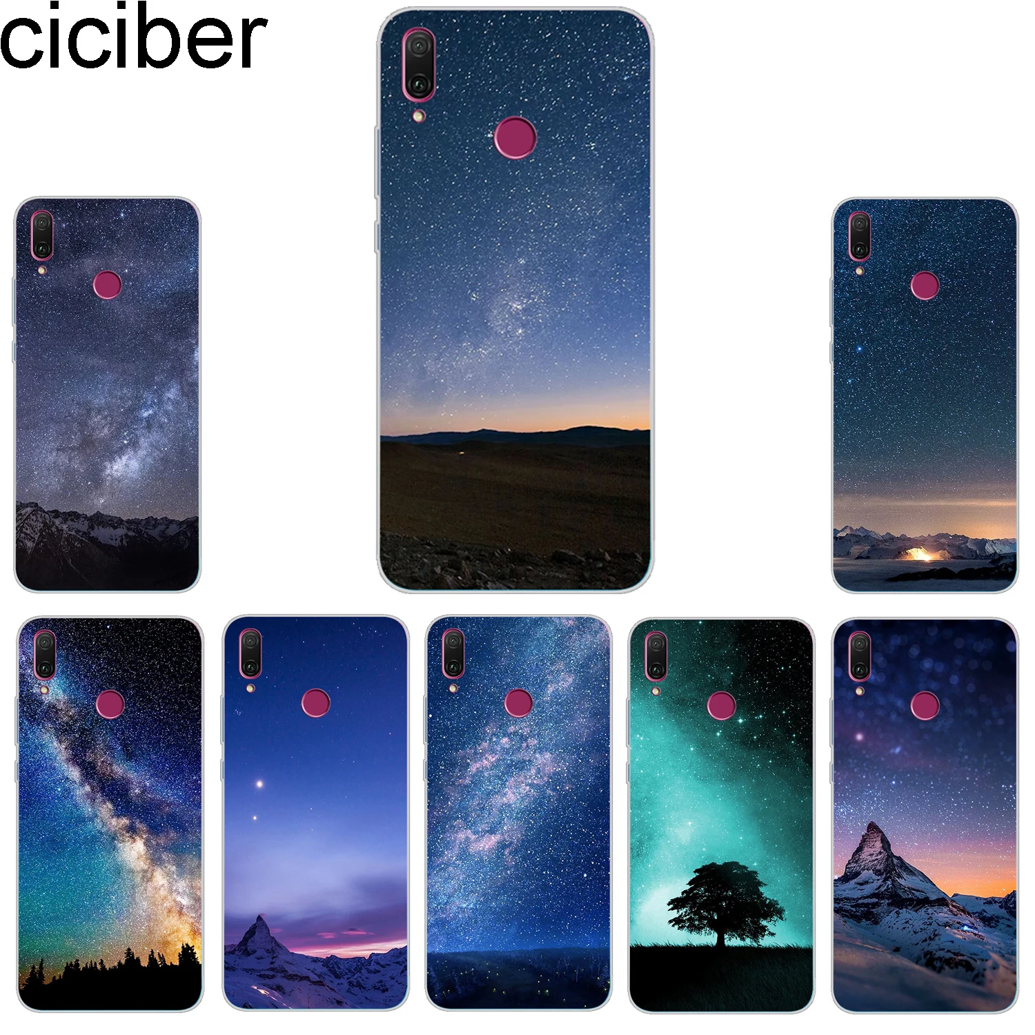 

ciciber Phone Case for Huawei Honor 10 9 8 lite 7A 8C 8X Note V10 Play Y9 Y7 Y6 Y5 Y3 Pro Prime 2017 2018 2019 Aurora Borealis