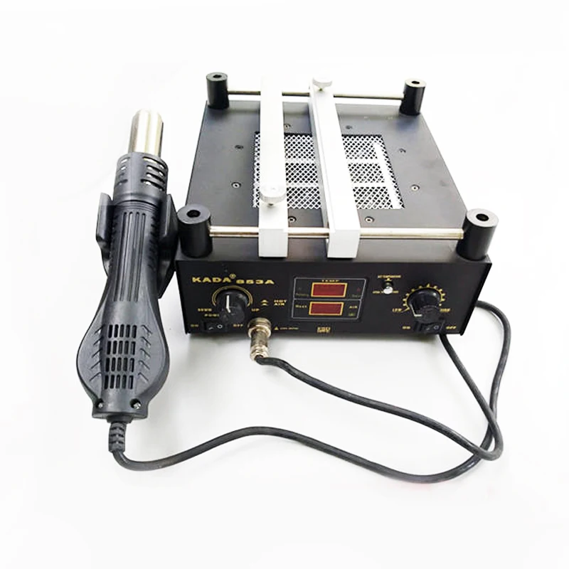 

220V 110V 600W KADA 853A SMD Rework Soldering Pre-heating Station Warm-up Infrared Rays Hot Air Gun