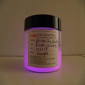 

photoluminescent pigment, glow in dark pigment, luminescent pigment, color:violet.