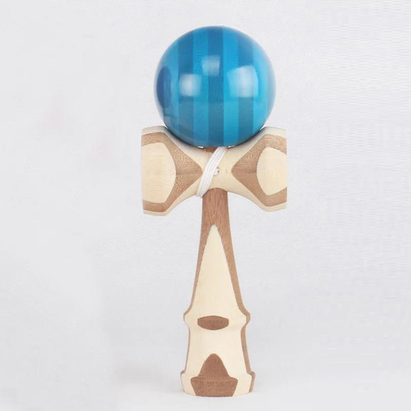 Professional Wooden Kendama Juggling Balls Outdoors Juggle Game Crack Bamboo PU Paint Ball Skillful Jumbo Kendama Toys for Kid 10