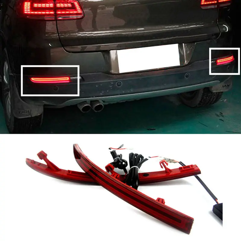 

For Volkswagen Tiguan 2007-2016 2PCS Rear bumper Fog lamp with turn signals