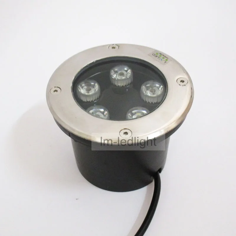 

IP67 undergrondse lamp 5W 85~265V dia120mm outdoor stair light Bridgelux warm/netural/cold white led floor light free ship 80pcs