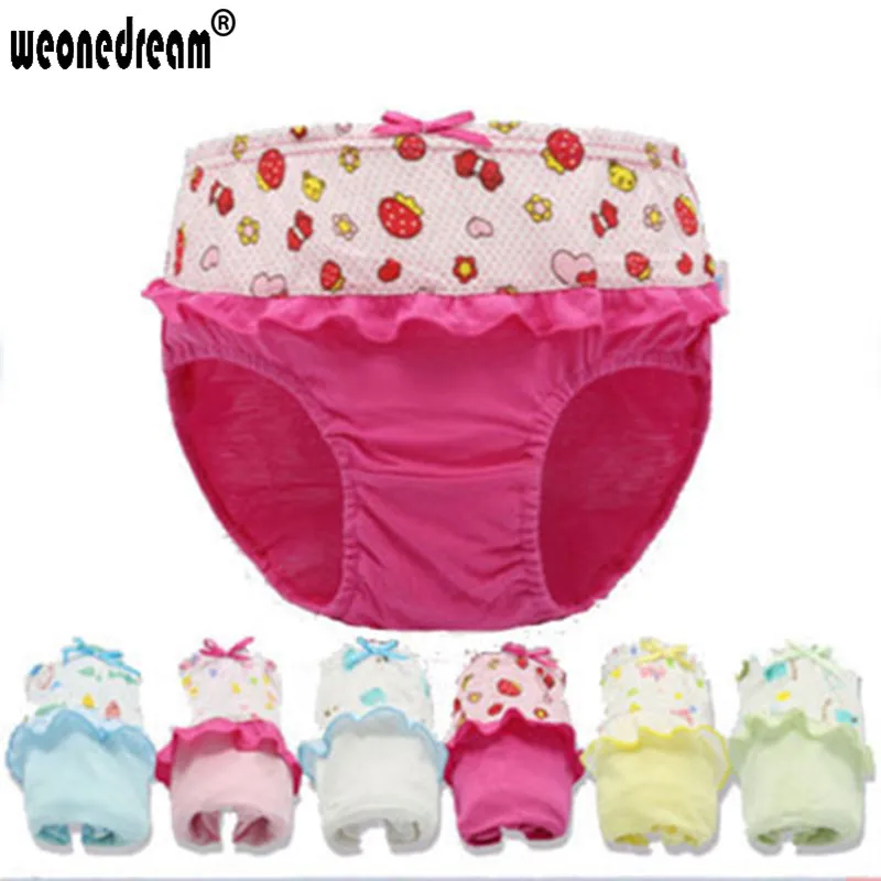 

12 pcs/lot 100% Cotton Baby Girls Underwear Colorfull Kids Briefs Underwear Baby Kids Panties for Girls Children Unisex Trunks