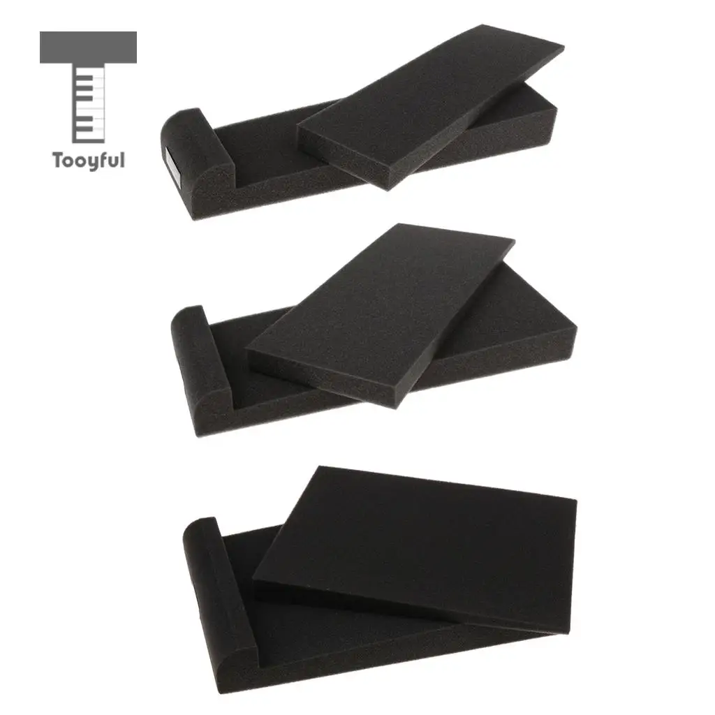 Tooyful 1 Pair Studio Monitor Speaker Acoustic Foam Sound Isolation Sponge Panel for KTV Studio Home Theater Acoustic Treatment