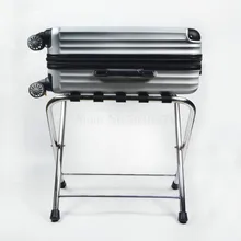 Hotel luggage rack stainless steel rack hotel room folding luggage clothing tray rack home office
