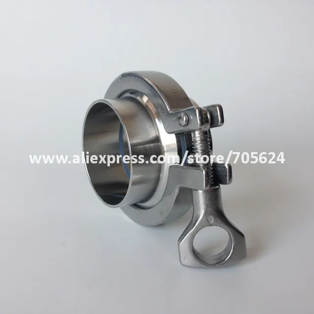 2.0" SS304 Pipe connection/ Ferrule set/ Tri clamp union (2x ferrule