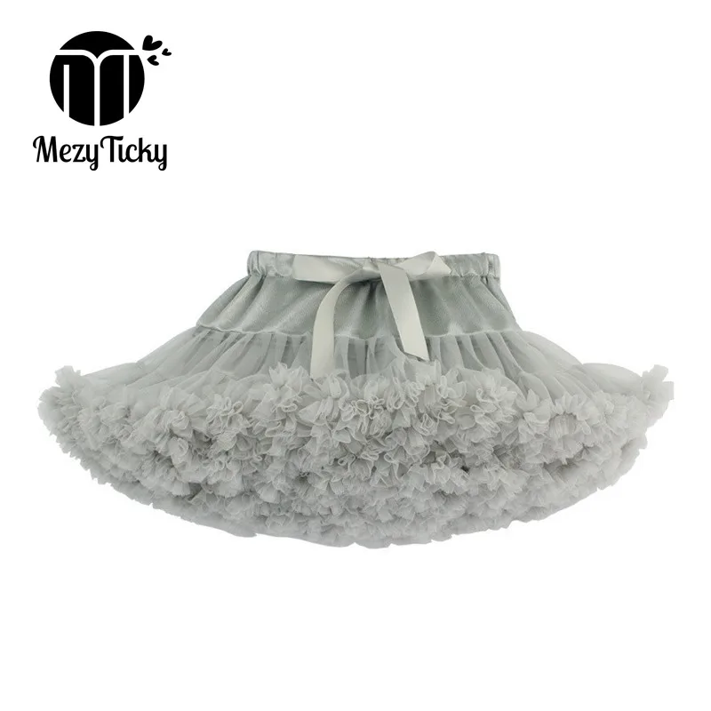 

MezyTicky Fashion girls tutu skirts baby casual ballet skirt children fluffy tulle ball gown skirt kids Party Mini dance skirt
