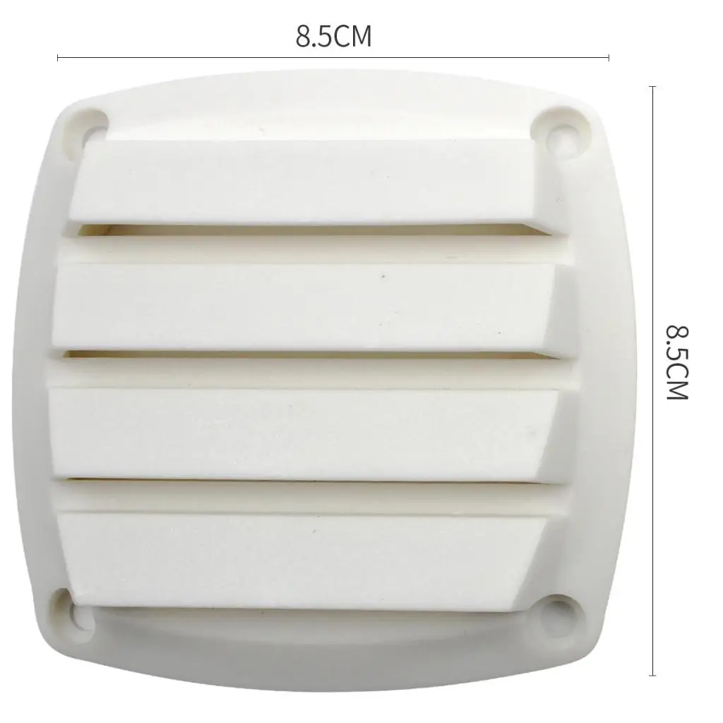 Round Plastic Marine Louvered Vents Round for 3 inch Tube Hose White plastic More Attractive Appearance And Greater Air Flow.