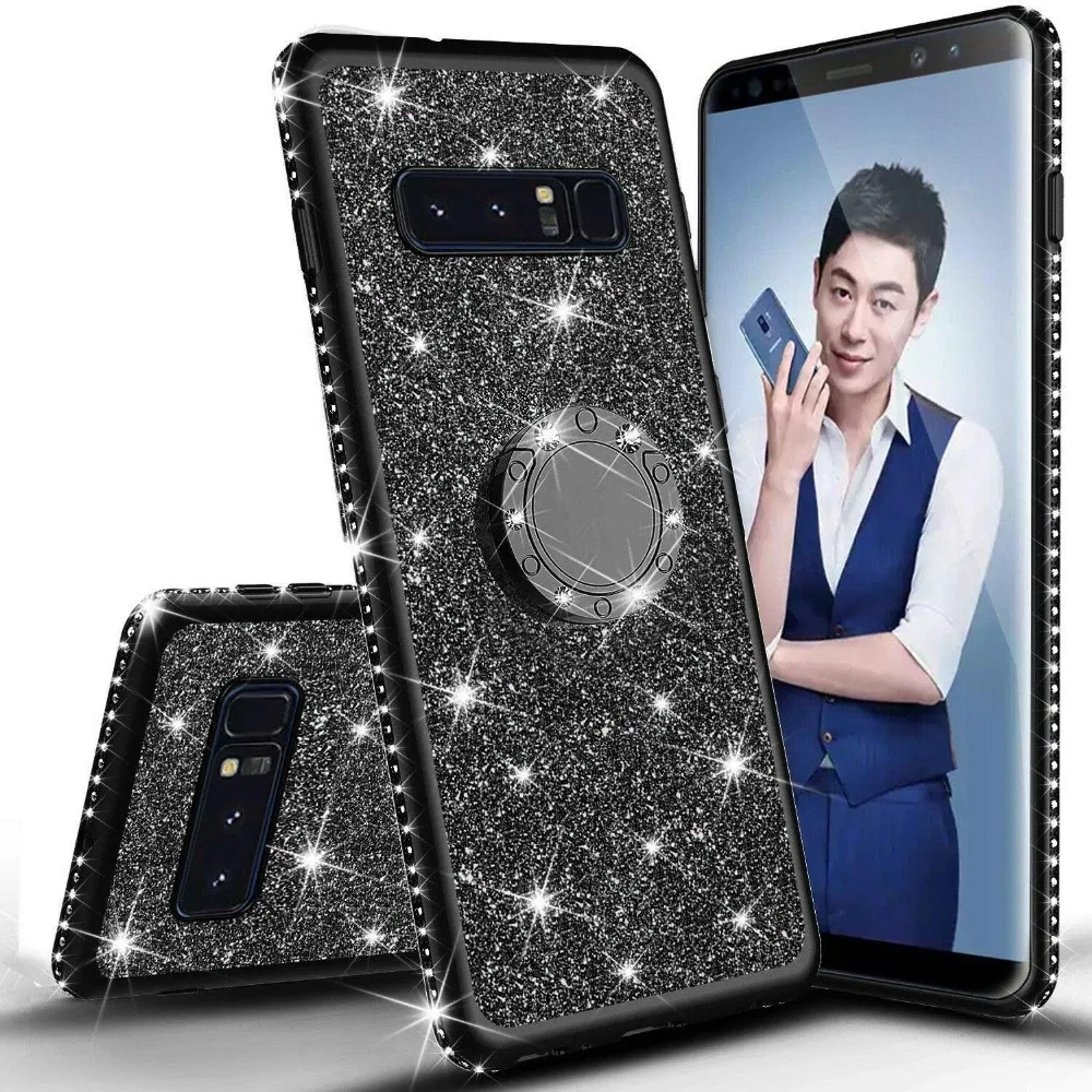 Diamond Case for Samsung Galaxy S10 Plus S10E S7 Edge S8 S9 Note 9 8 Cover For Samsung A6 A8 Plus A7 J7 2018 Glitter Bumper Case (4)