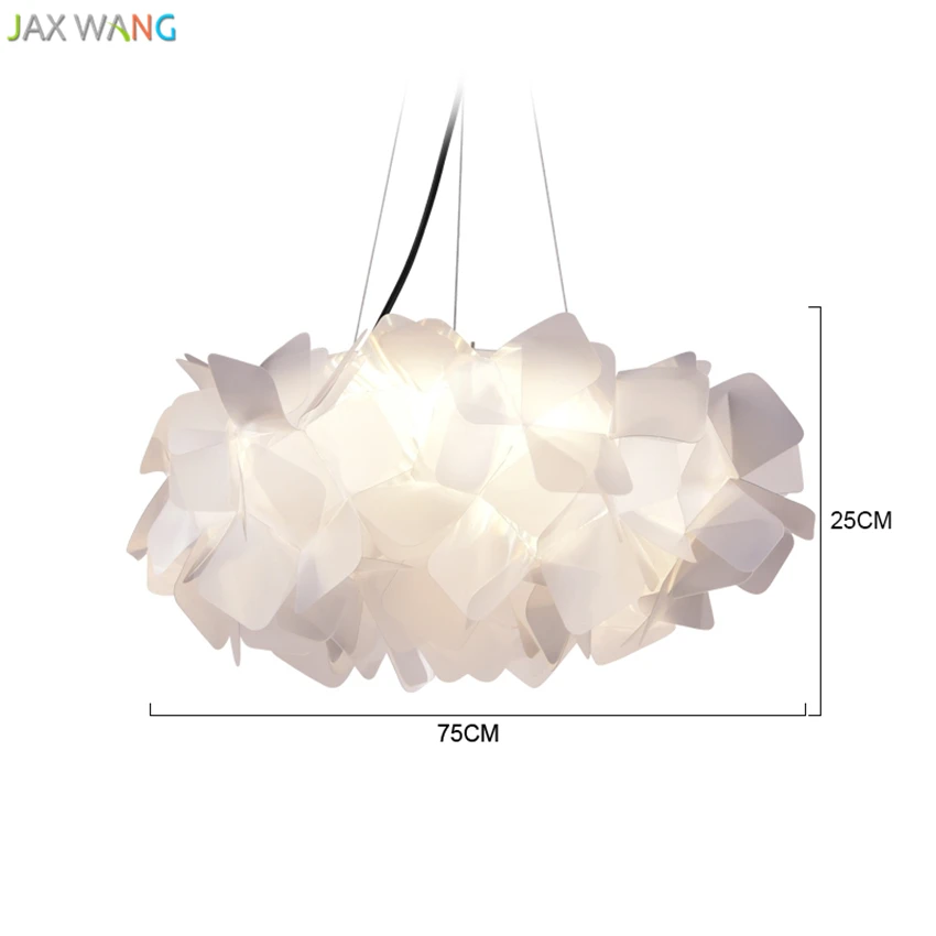 Современное освещение облако подвесные светильники для спальни прикроватный обеденный стол настольный Ресторан Скандинавское искусство подвесной набор ламп