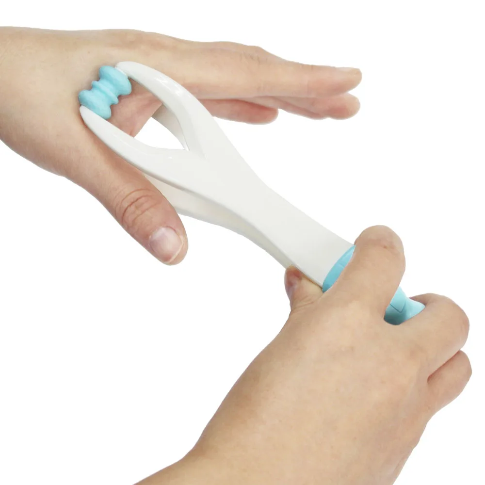 

1PCS 2 Rollers Finger Massager Elastic Handle Relax Finger Joints Hand Massager Blood Circulation Massage Tool