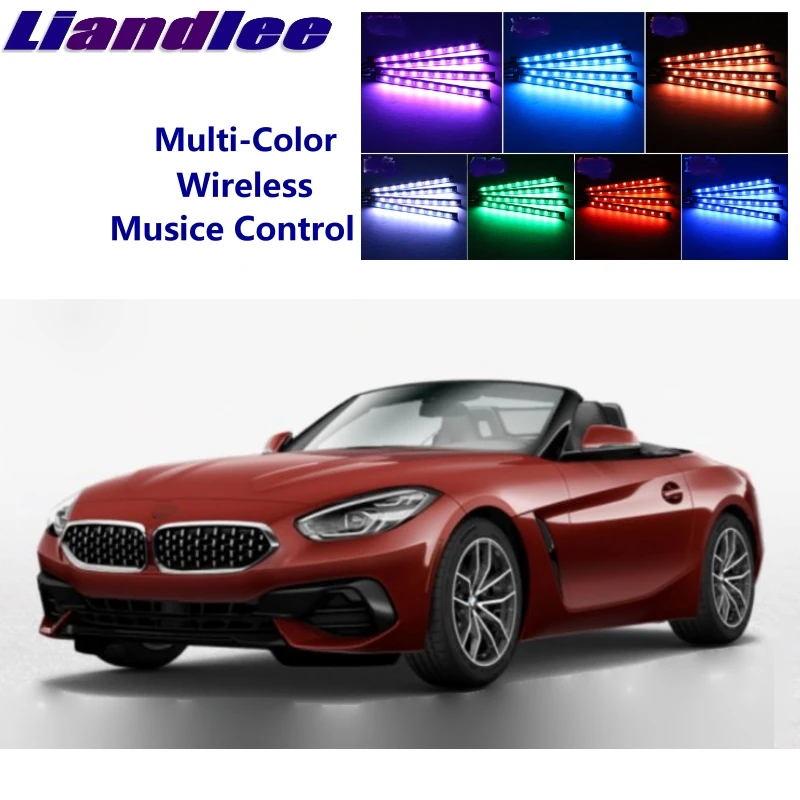 

LiandLee Car Glow Interior Floor Decorative Atmosphere Seats Accent Ambient Neon light For BMW Z4 M E85 E86 E89 G29 I3