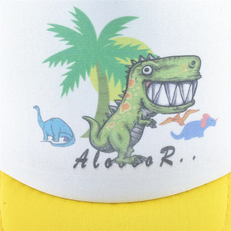 Милая Детская кепка с динозавром, летняя повседневная детская бейсбольная кепка s для мальчиков и девочек, Регулируемая Кепка в стиле хип-хоп, новинка, Кепка с козырьком