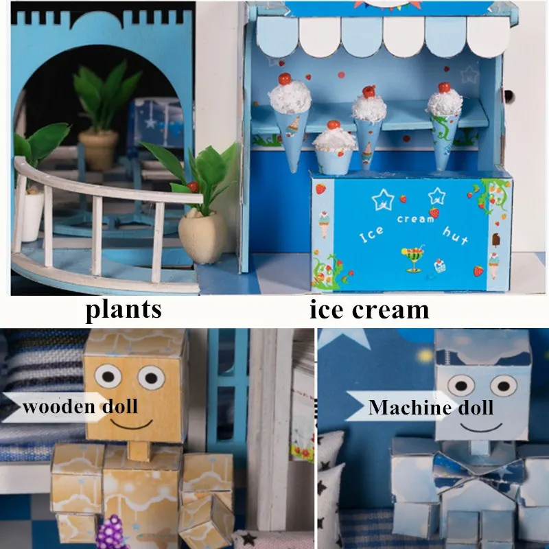 Детские Мультяшные миниатюры для кукольного домика para casa de toy Dream Children dollhouse diy мебель большой набор аксессуаров puppenhaus