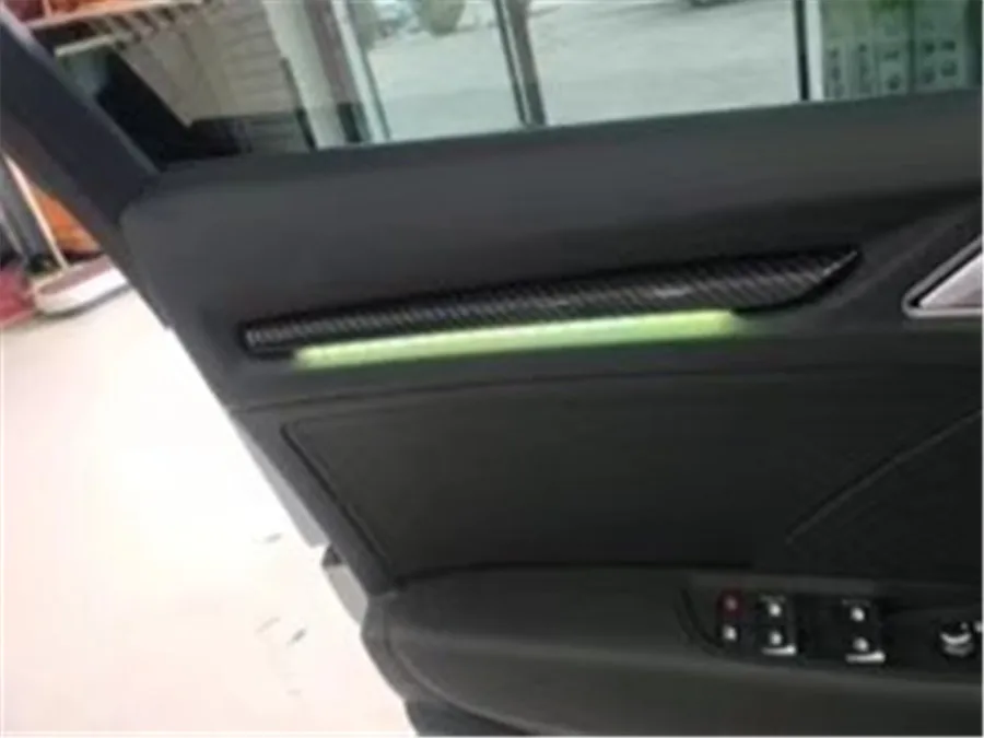 4 шт., автомобильная Дверная панель, Декор, отделка дверей автомобиля, интерьер, светодиодный, декоративная, атмосферная подсветка для Audi A3 8v 2012-18