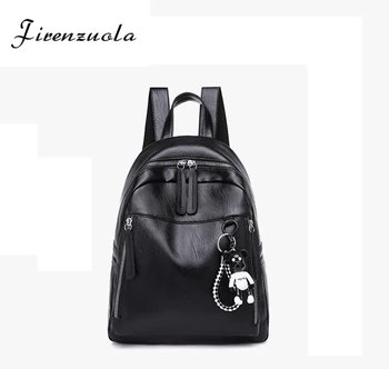 

Korean Women's Backpack PU Leather Travel Bags New Fashion Simple School Bag #763