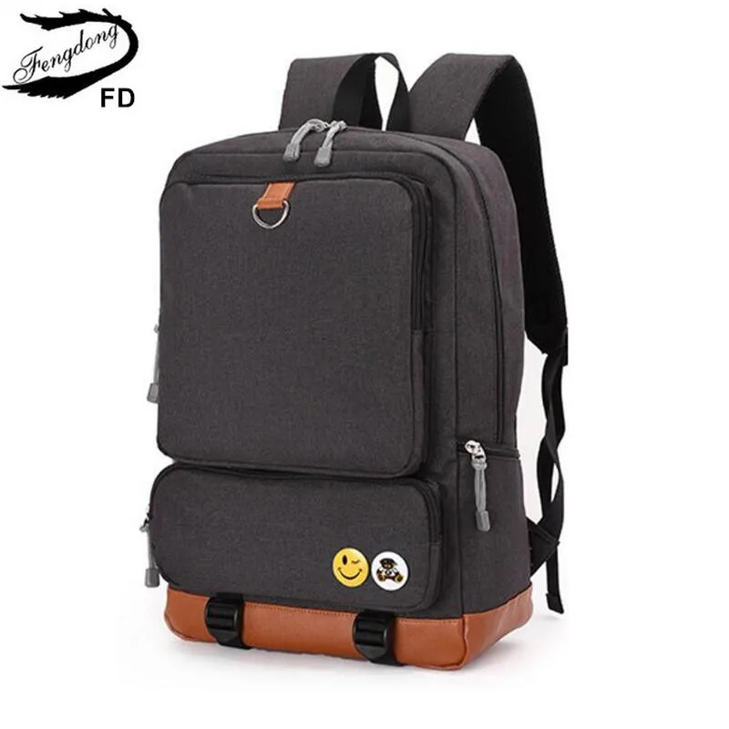 FengDong school backpacks for boys black laptop computer backpack kids school bag bagpack men travel bags backpacks for children FengDong school backpacks for boys black laptop computer backpack kids school bag bagpack men travel bags backpacks for children