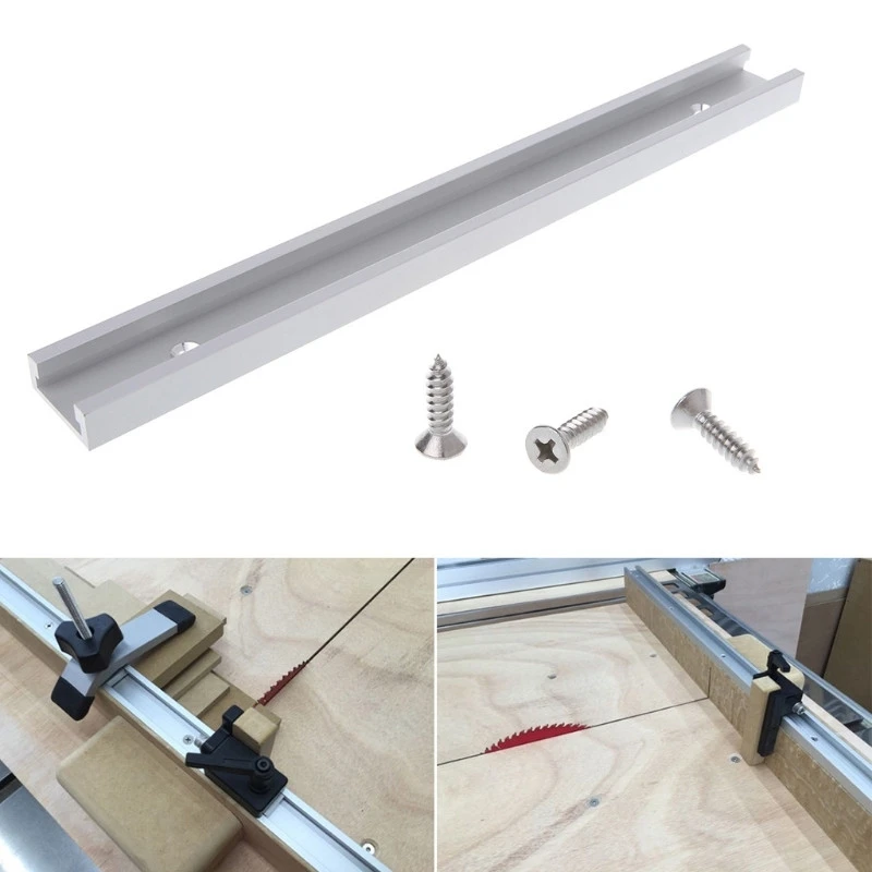 

Aluminium Alloy T-track Woodworking T-slot Miter Track Jig Fixture Router Table