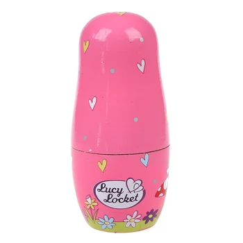 

MACH 5-Nesting Cute Wooden Nesting Dolls Matryoshka Doll Christmas Gift pink
