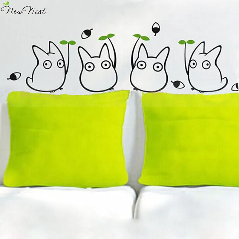 New Nest - Totoro vinyl wall decals, kids wall stickers home decor, Japanese cartoon animation wall stickers for kids room decor New Nest - Totoro vinyl wall decals, kids wall stickers home decor, Japanese cartoon animation wall stickers for kids room decor